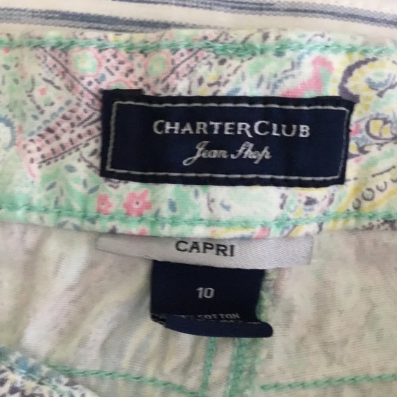 Charter Club Jeans Shop Capri Size 10 - Picture 2 of 4